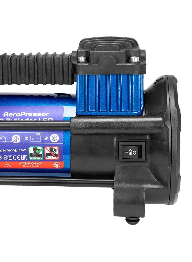 Alca AeroPressor LED Air Compressor, 2 Cylinder, 12 Volt, 160 PSI, 300 Watt - Image 5